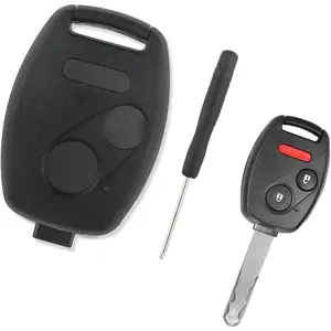 2+1 Buttons Car Key Fob Shell Case,Keyless Entry Remote Key Fob Replacement N5F-S0084A,Compatible with Honda CR-V CR-Z