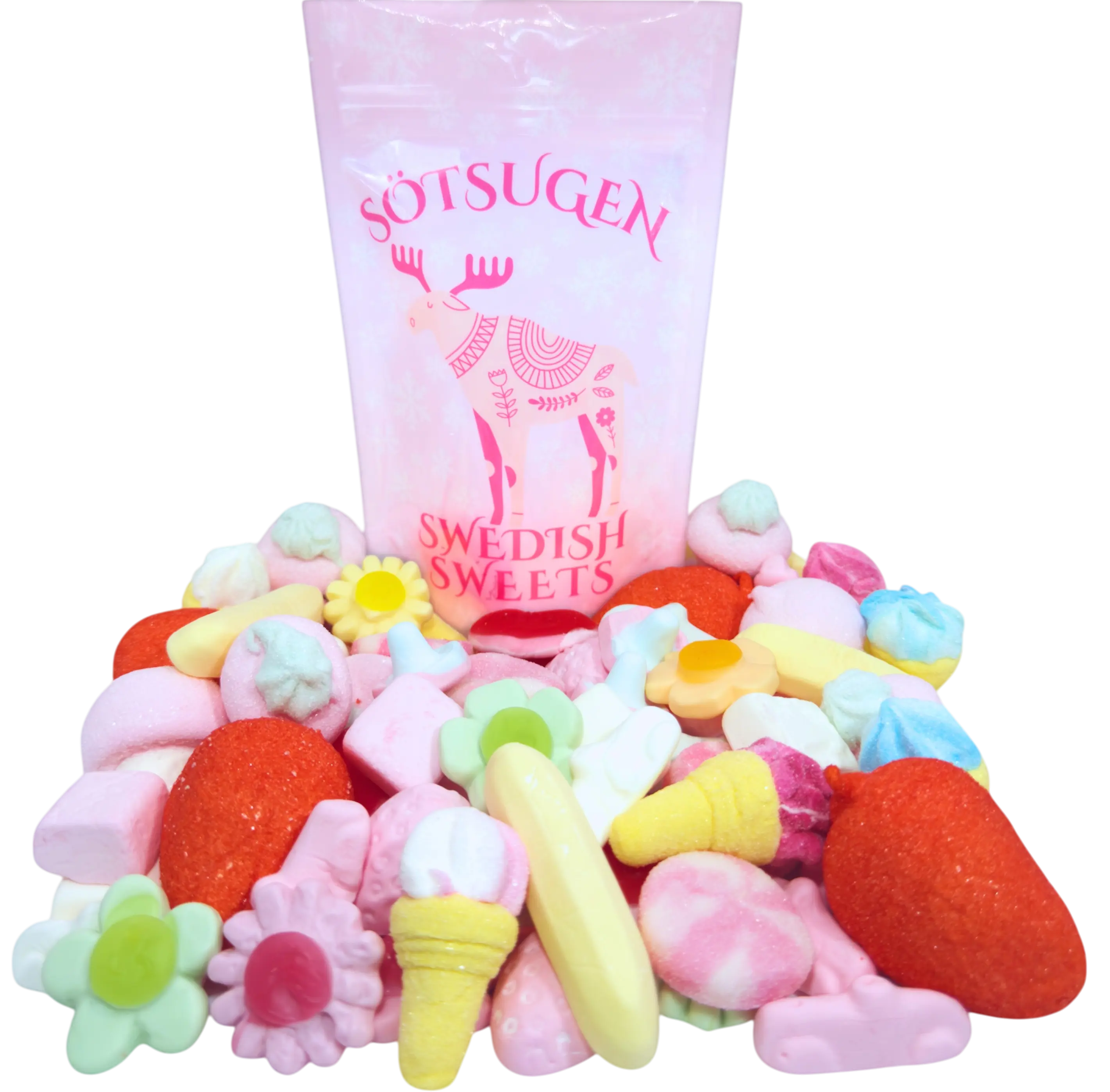 The Swedish Marshmallow Mix - 1/4 lb Snack Bonbon The Swedish Marshmallow Mix - 1/4 lb Snack Bonbon