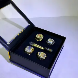 2024 National Championship Ring Box Exclusive Collectible Protective Display Case Showcase Victory Pride for College Football Fans Perfect Holiday Gift