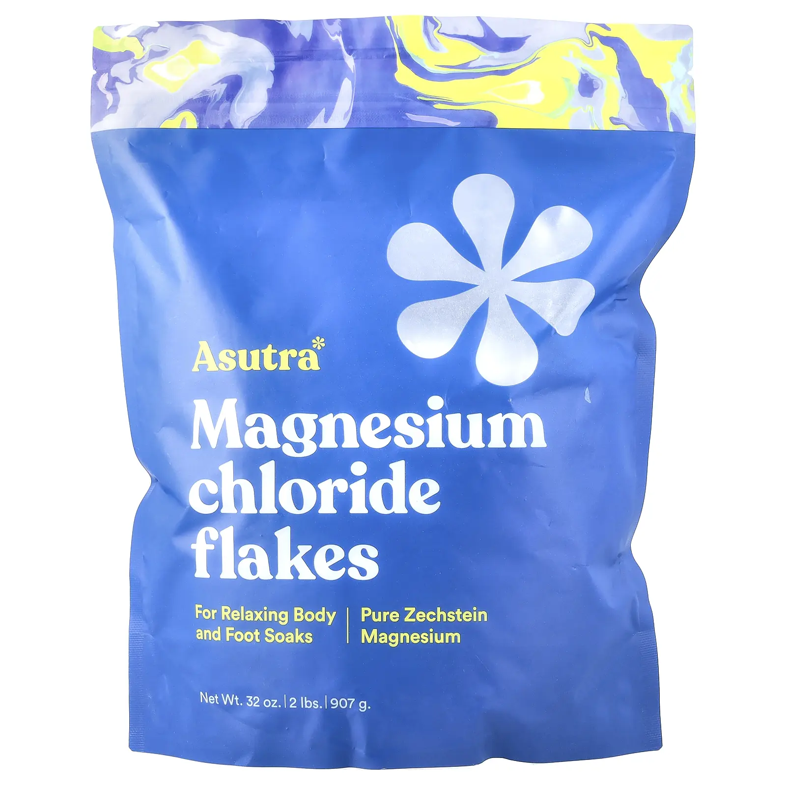 Asutra Magnesium Chloride Flakes, 32 oz (907 g) | HSA/FSA Eligible