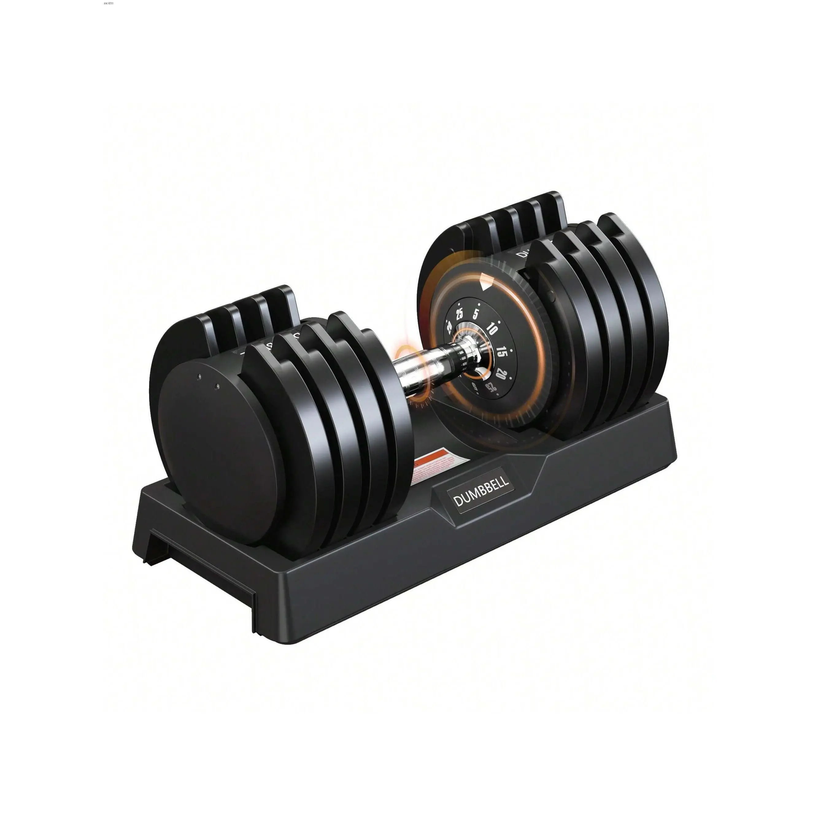 Fitness equipment  Dlandhome Dumbbells 25lb 55lb With Anti Slip Metal Handle 5 In 1 Adjustable Free Weight Dumbbell Home Gym Equipment For Full Body Workout Fiess