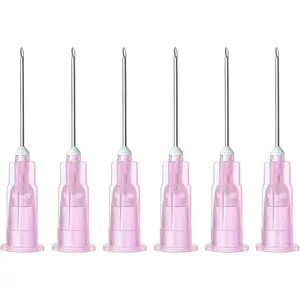 18G 5/8 Inch16MM Needles for Lab Measuring, 100 Pack Individually Packed Luer Lock Accessories for Refilling Liquid, Inks, Industry