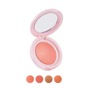 Sunlit Glow Baked Luminous Blush - Soft Buildable with Non-Glittery Skin-Like Sheen Vegan Cruelty-Free Makeup Powder