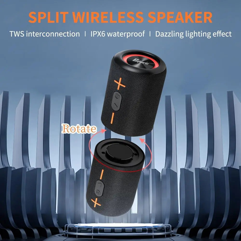 2 in 1 Bluetooth Speaker,dealsforyoudays, 20W High Volume Stereo,IPX6 Waterproof Split Wireless Speaker 24 Hours Play Time splitspeaker Perfect for Home, Outdoors or Travel, Portable Speaker, Cyboris S10 Audio SummerWins  DealsForYouDays