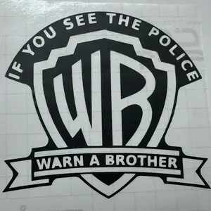 Police car permanent vinyl car decal