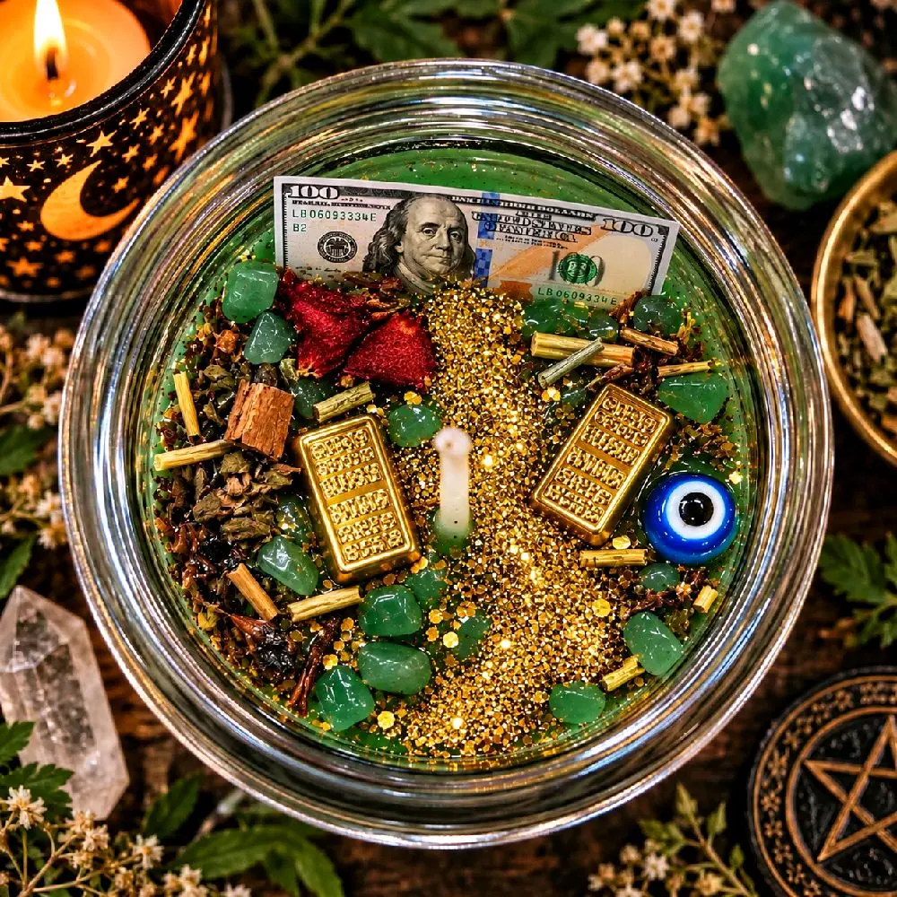 Growth, Abundance & Money Candle Fixed, Blessed & Manifestation Ready