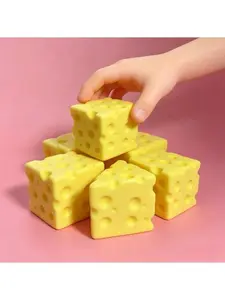 10cm Cheese Squishy Slow Rising Toy, Soft Squeeze Stress Relief Fidget Toy, Fun Play Toy for Kids & Adults, Great for Collection, Leisure Hobby & Daily Entertainment, Super Squishy Flexible Sensory Toy
