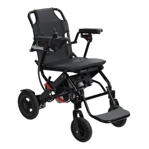 Adults Electric chair with Large Footrest, Lightweight Foldable Motorized chair, 12-Mile Range 500W Motor Portable Elderly Wheelchair
