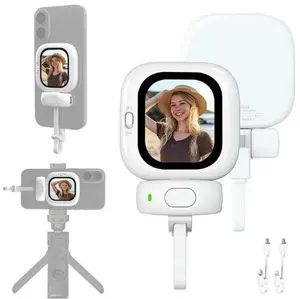 FOUNIST Vlogmate Mini for iPhone 5-17, 1080P/2K Magnetic Plug-and-Play Camera Monitor –  Use Back Camera for Selfies, Vlogs, Live Streams
