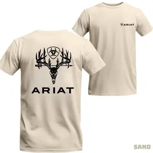 Ariat T-shirt, Ariat Cowboy Shirt, Sharp And Strong Deer Skull Design, Classic Ariat Hoodie, Suitable For Both Men And Women, able Material