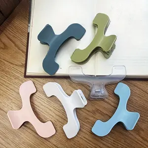 1pc Transparent & Assorted Colors Book Page Clip - No Feather, Durable Office, Study & Reading Bookmark Holder - For Students & Book Lovers - Perfect Back to School Gift Book Accessories