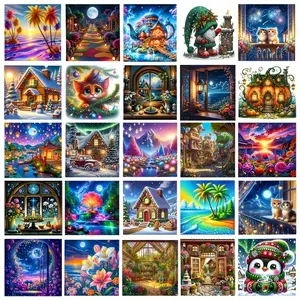 10pcs/20pcs/30pcs DIY Diamond Painting Kit, Animal & Character Patterns, Full Drill Art Set for Wall Decor, Beginner Friendly Gift, DIY Kits, Diamond Art Tools