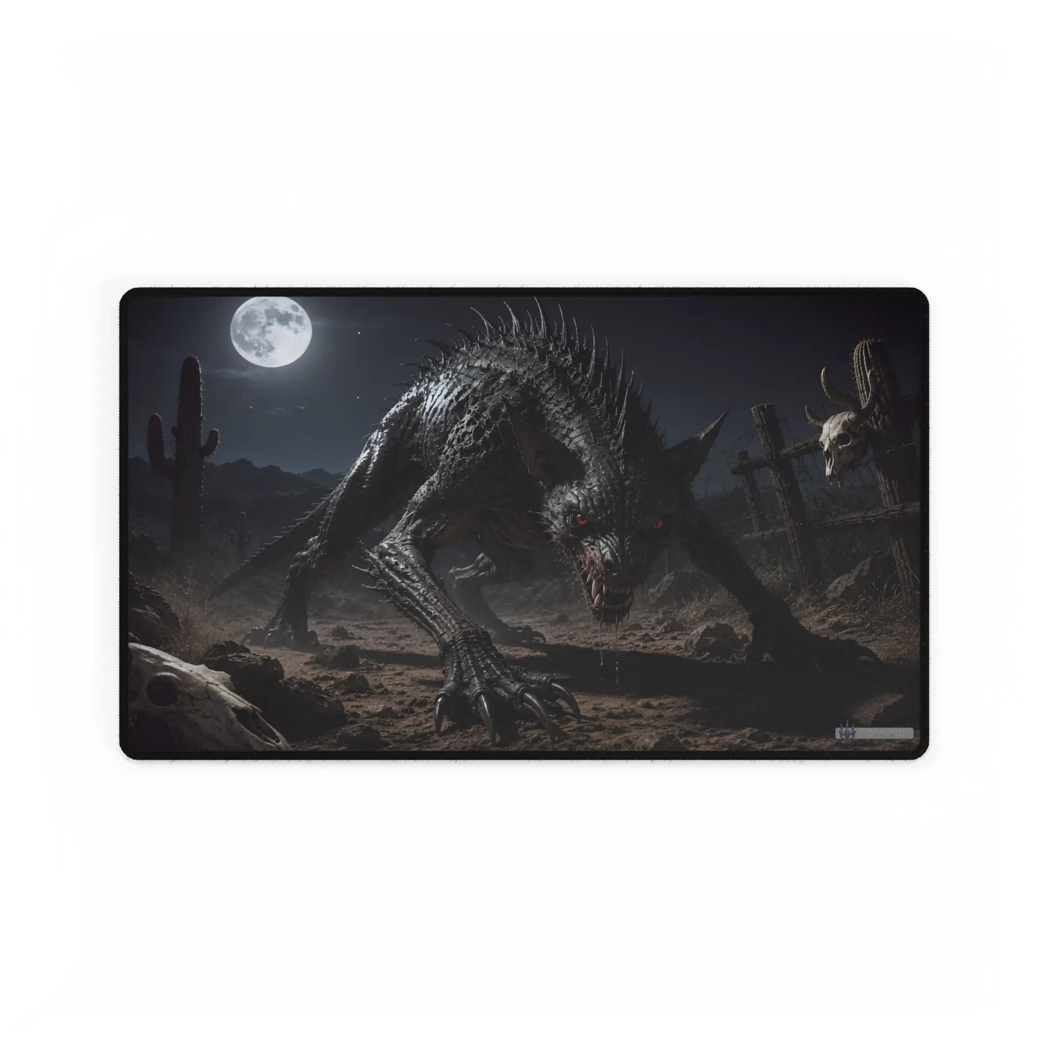 Chupacabra Premium Playmat | Cryptid Gaming Mat | Legendary Beast Desk Mat | MTG Commander Playmat | 24x14 Playmat