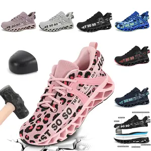 Steel Toe Work Shoes for Men Women Construction Industrial Work Safety Sneakers Lightweight Puncture Proof Sport Shoes Walking Shoes