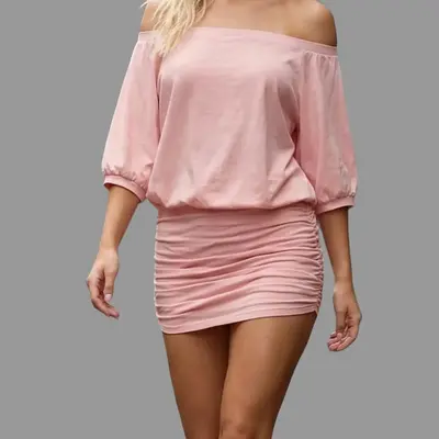 mini dress loose top tight bottom Tight Bottom Loose Top Dress