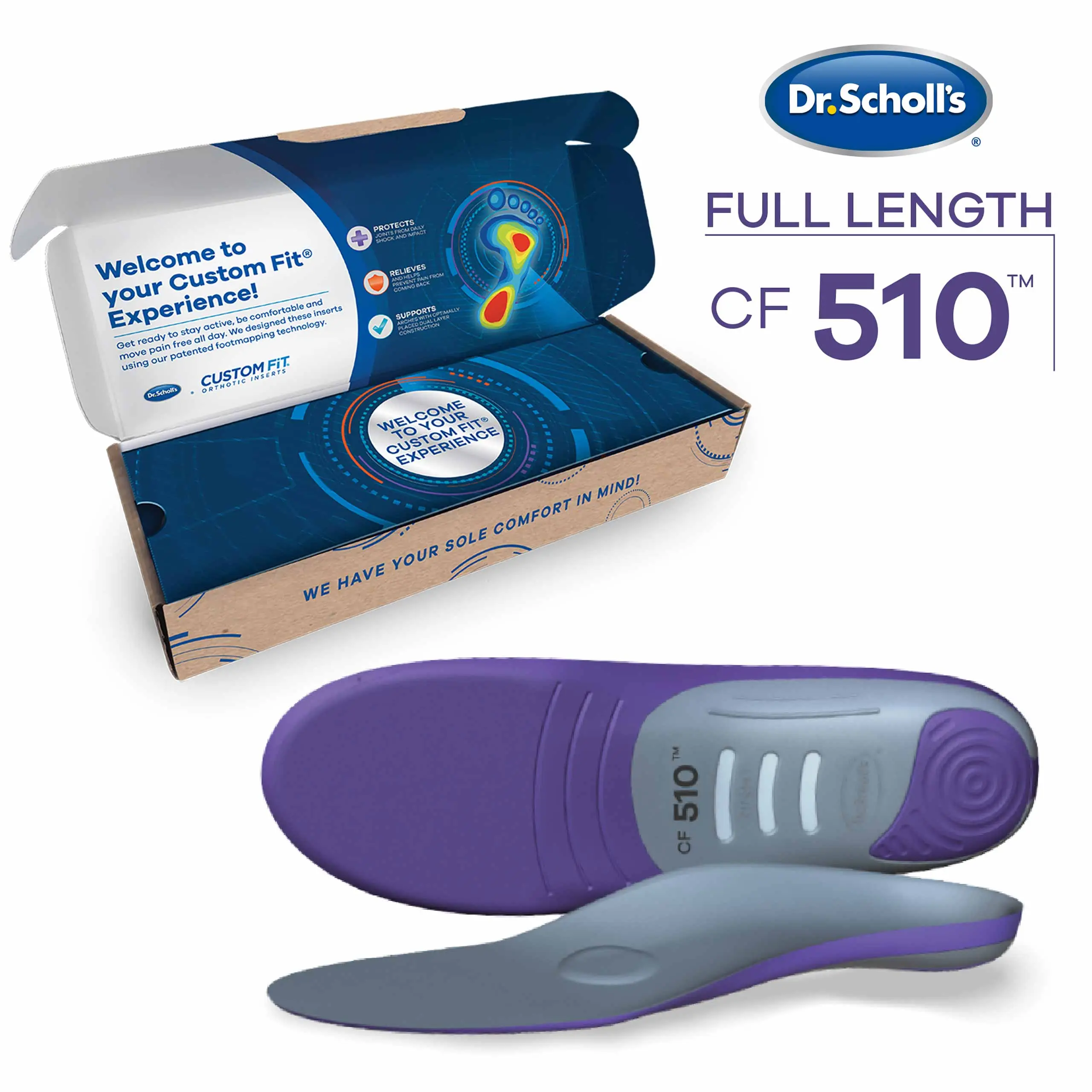 Custom FiT® Orthotic Inserts Full Length