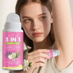 Jasmine Three-In-One Perfume Rollerball, 60ML, Rich in Jasmine & Lavender, Fresh Scent, Floral Natural Fragrance, Strong Anti-Sweat, Portable Design