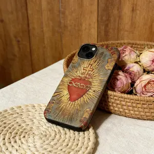 Sacred Heart iPhone case, vintage religious gothic art protective cover, compatible with iPhone 17/16/15/14/13/12/11/X/XS/XSMAX/XR/7P/8P, holiday gift, Tpu, Accessories, Smartphone summerwins,summerwins