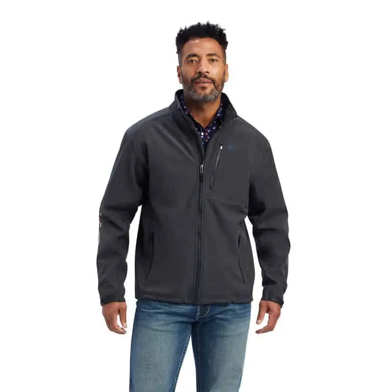 ARIAT Men's Logo 2.0 Patriot Softshell Water-Resistant Jacket - Coats, Menswear