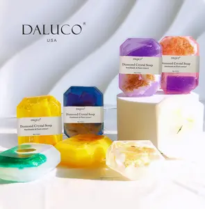 Energy crystal soap Face & Body Wash, Dark Spot Reducer, Daily Skin Cleanser Sets for Acne-prone Skin, Moisturizing Gentle Kojic Acid Soap Bar Set with Soap Saver Bags