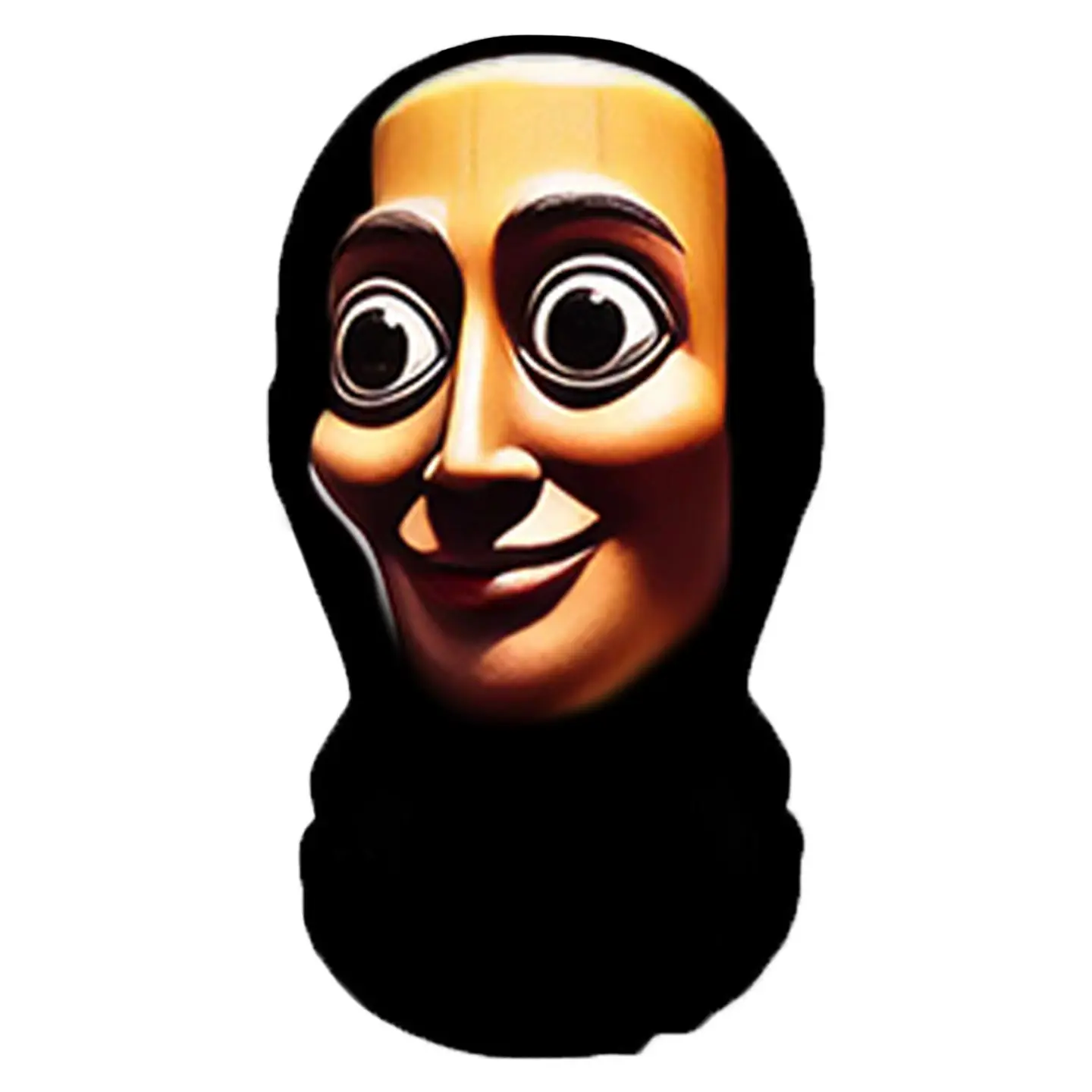 Funny Mask - 3D Cartoon Head Mask with Soft Fabric Hood, Novelty Costume Mask for Halloween Party, Prank, Cosplay, TikTok Viral Gift for Teens & Adults