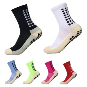 ISUNIE Men's Soccer Socks,Anti Slip Mesh Breathable Non Slip Grip Pads For Men For Athletes for Football Basketball Sports