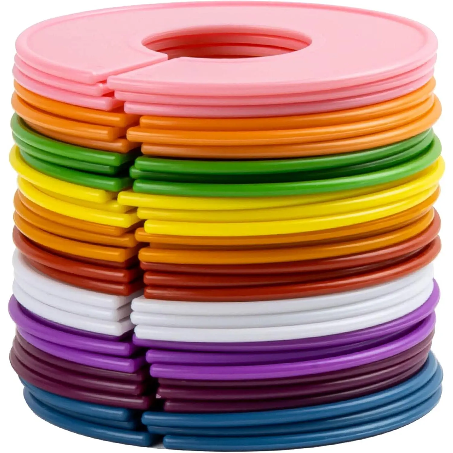 30 count Closet Dividers Clothes Organizers Girl Boy Organizers Clothes Dividers Labels Separators Garment Organizer Hanger Markers Closet Size Dividers 10 Assorted Colors