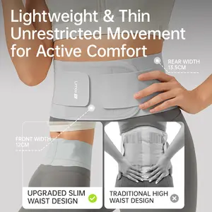 Umay Waist Ab Support Belt Tummy Control Body Shaper, Ultra-thin Breathable Invisible Wrap Tummy Control Belt Gym Shapewear Seamless Waist Trainer Posture