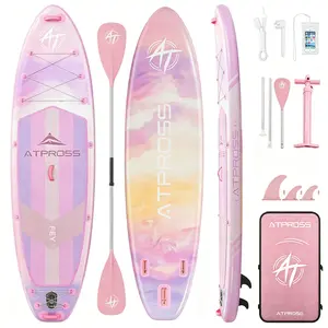[Father's Day]11'6" x 35" Extra Wide Inflatable Paddle Board with Kayak Seat, 450LBS Capacity Stable SUP for Adults & Beginners, Non-Slip EVA Deck, Complete Accessories Kit & Backpack for Lake, Fishing, Yoga & Family Adventures,ATPROSS