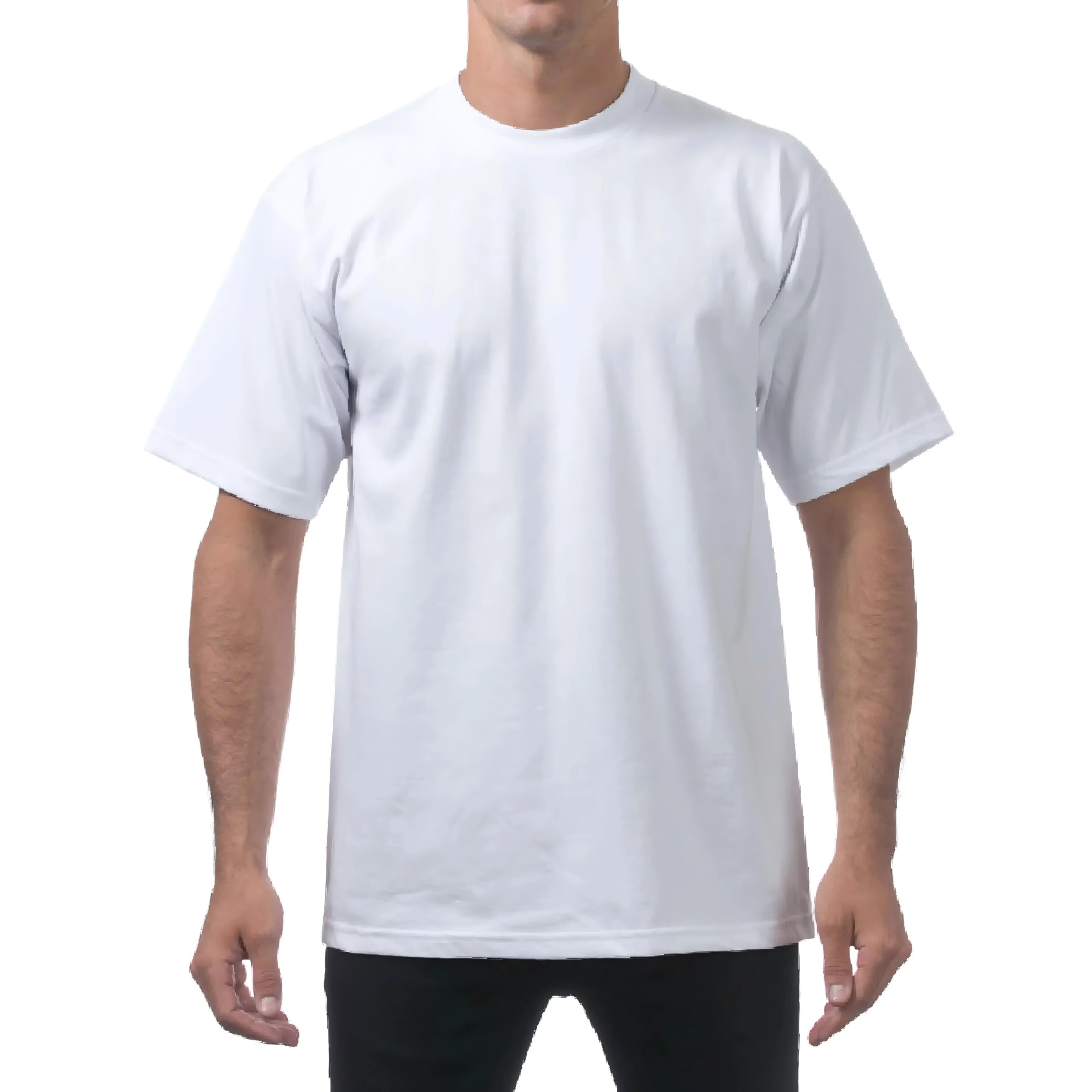 PROCLUB Men's Heavyweight Short Sleeve T Shirt Casual Cotton Tee PRO CLUB Plain Cotton Tee T Shirts LA Streetwear Hip Hop Harem Big Tall Sizes Black White Gray Crewneck Breathable humorous tshirt men unisex cotton t-shirt design graphic gift lover funny M