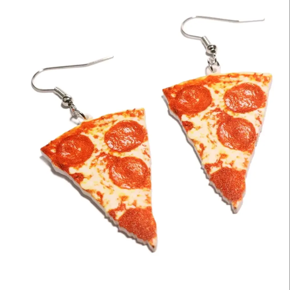 Pizza Earrings, Fun Earrings, Novelty Earrings, Food Earrings
