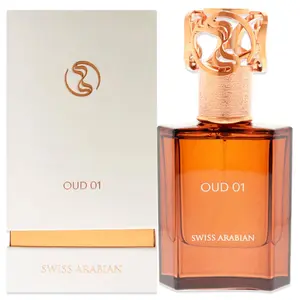 Swiss Arabian Oud 01 – 1.7 oz EDP Spray – Arabian Oud Perfume for Men and Women – Long-Lasting Leather & Amber Fragrance – Bold, Seductive Signature Scent from Dubai