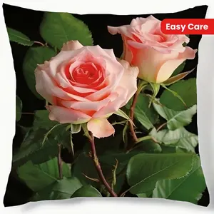 1pc Modern Minimalist Square Cushion Cover Suitable for Sofa Bed - Soft Zippered Removable Cover, Machine-Washable Polyester Pillowcase, Fits Scandinavian/Modern Decor, Decorative Accents (Cover Only)