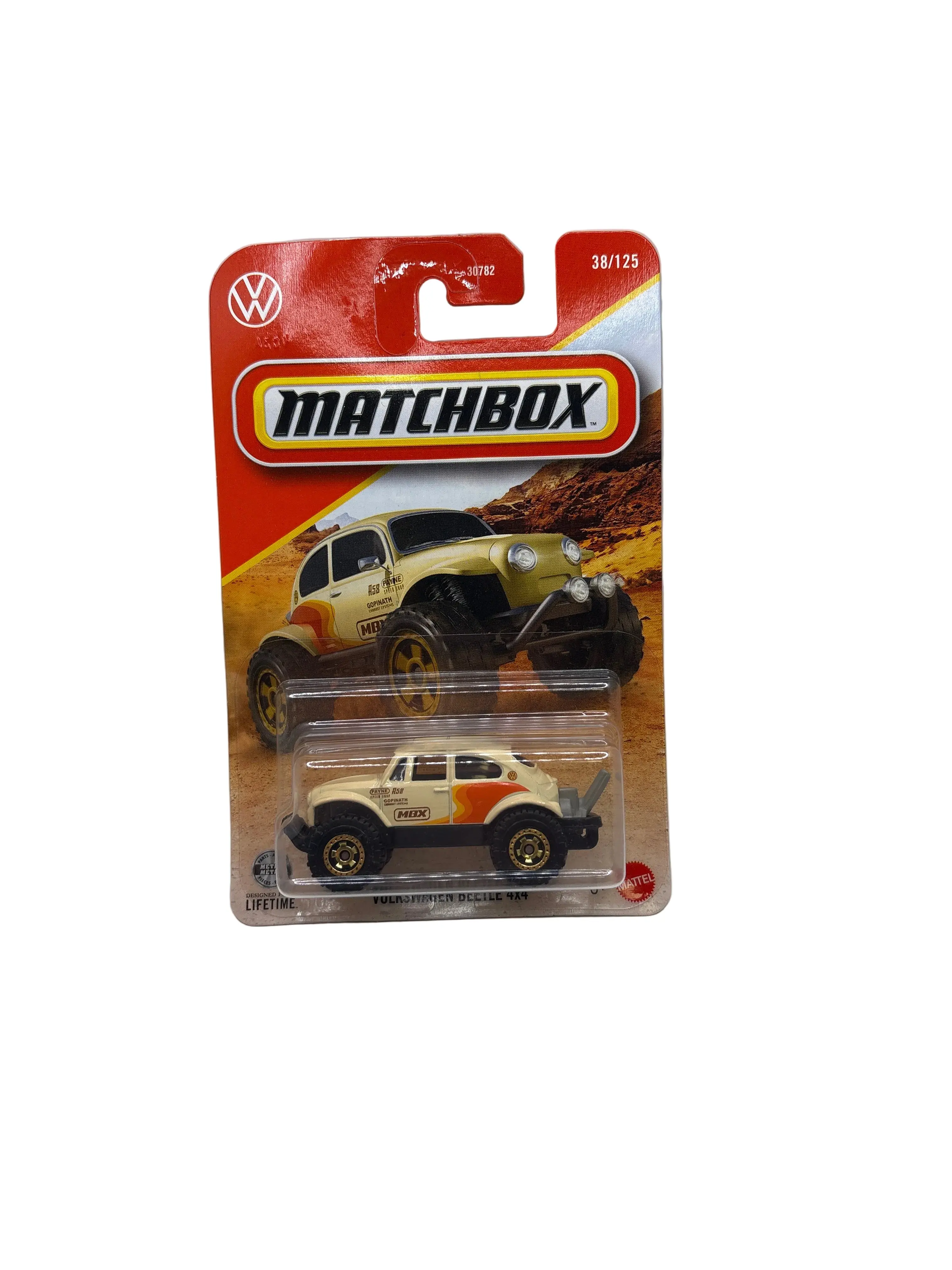 Matchbox Volkswagen Beetle 4x4 Diecast yellow