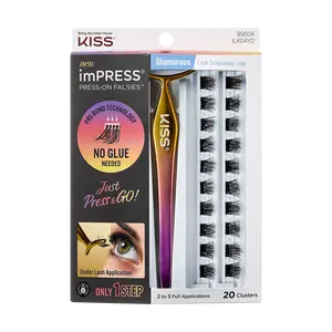 Impress Falsies Self Adhesive Eyelashes, 20 Lash Clusters - Glamorous