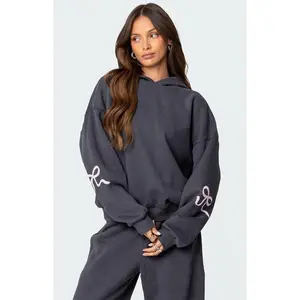 Edikted Women's Bonney Bow Detail Hoodie