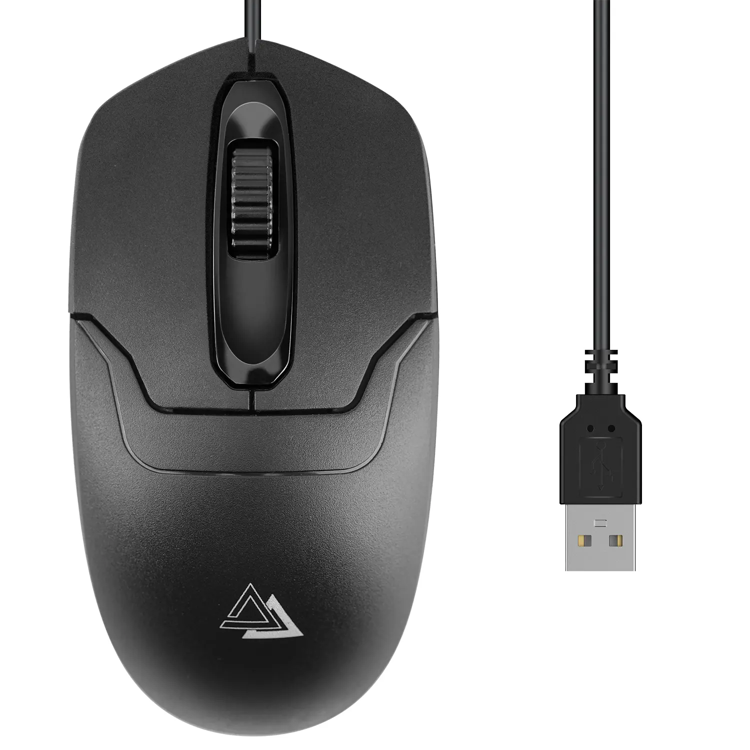 Corded Optical Mouse - 1000 DPI, 4.1 ft Cord, 3-Button Ambidextrous Design, PC Gaming Accessory for Laptop, Mac, Notebook, Corded Mouse backtoschool