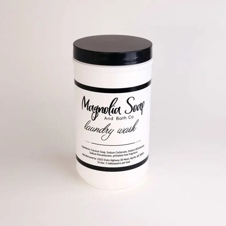 Laundry Wash 32 oz Scented Powder by Magnolia Soap & Bath Co.