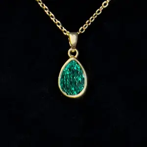 May 18K Gold Plated Necklace with Genuine Swarovski Crystal Birthstone Pendant