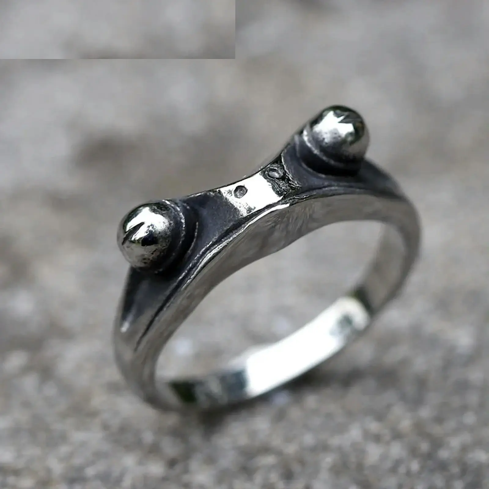 New 316L Stainless Steel Rings Simple Frog Toad Animal Ring For Women Fashion Jewelry Gifts