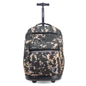 Sundance Laptop Rolling Backpack (20 Inch) in Green Camo