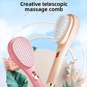 Portable Retractable Magic Comb, Anti-Static Hair Brush, Home Detangling Massage Comb, Easy Knot Removal, Travel Scalp Cleaning Comb, Hair Care Comb, Grooming Comb