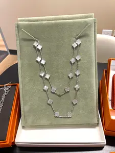 Pre-owned VAN CLEEF 20 MOTIF MOTHER OF PEARL NECKLACE