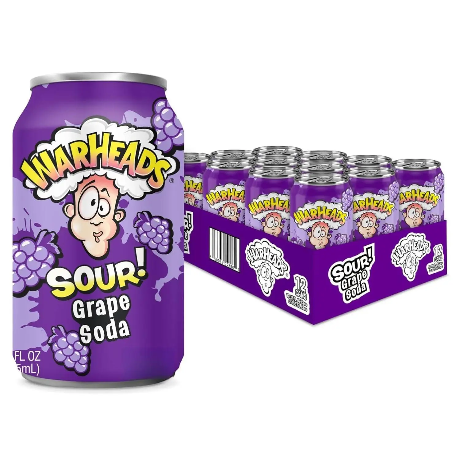 Warheads Sour soda, 12 oz. Cans, Various flavors, Exotic Drinks, Beverage, Exotics on 4th