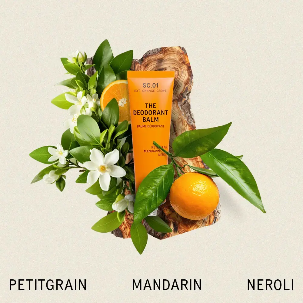 The Deodorant Balm by AKT London - SC.01 Orange Grove - Petitgrain, Mandarin, Neroli - 50ml Natural Deodorant - Fine Fragrance - Aluminium Free - Vegan - Plastic Free