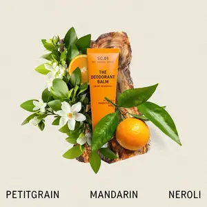 The Deodorant Balm by AKT London - SC.01 Orange Grove - Petitgrain, Mandarin, Neroli - 50ml Natural Deodorant - Fine Fragrance - Aluminium Free - Vegan - Plastic Free