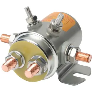 6 Terminal 12V solenoid 100 amp rated current operation Replaces 15-323, 15-386, 92-20172, 24401, 70-910 Heavy Duty for Winch, Golf Carts, Marine