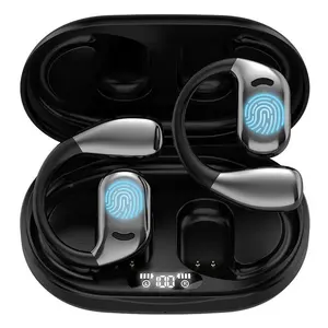 Wintory Open-Ear Wireless Bluetooth Headphones with Mic - Portable Bluetooth Earbuds, Secure Fit for Running, 88dB Distinct Sound, Water Resistant, Type-C Jack, Holiday Christmas Stocking Gift summerwins,summerwins
