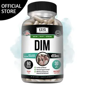 Kaya Naturals DIM Ultra | Supplement for Women and Men | Vegetable Capsules with Broccoli Extract & BioPerine | Herbal Supplement for Acne, Menopause, and Prostate – 60 Count Dietary Supplement