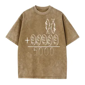 2 Fishes 5 Breads Jesus Feeds The 5000 Christian Bible Verses T-Shirt